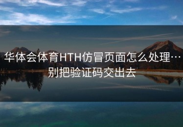 华体会体育HTH仿冒页面怎么处理…别把验证码交出去